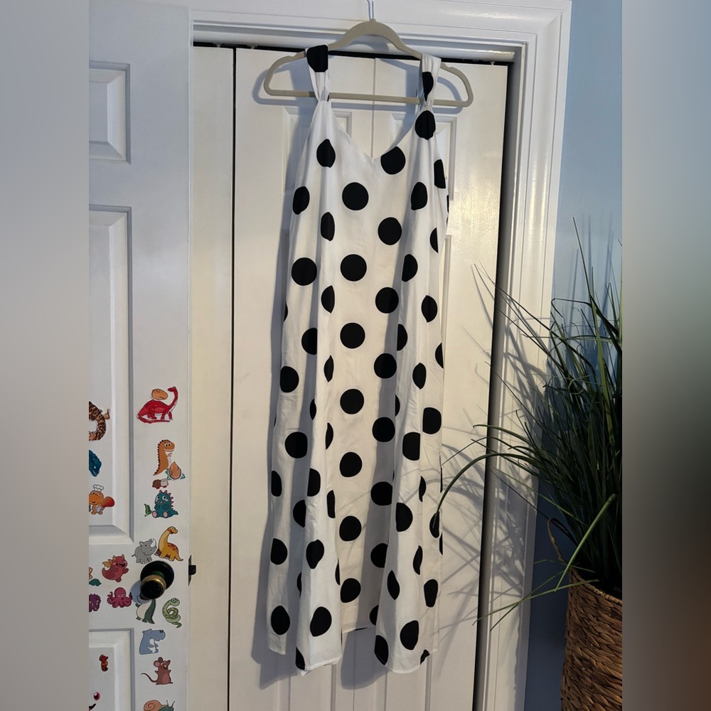 Pomander place Conrad dress in white and black polka dots - size large - Picture 6 of 10